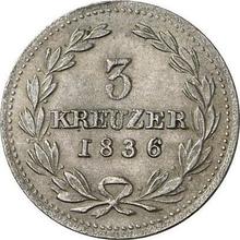 3 krajcary 1836   