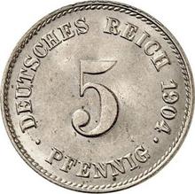 5 Pfennig 1904 J  