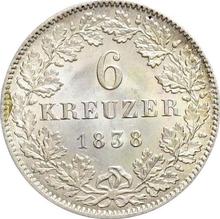 6 Kreuzer 1838   