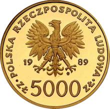 5000 Zlotych 1989 MW  ET "John Paul II"