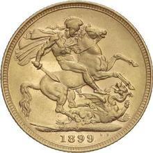 Sovereign 1899 M   "Veiled head"