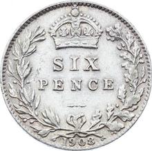Sixpence 1908   