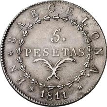 5 Pesetas 1811   