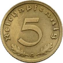 5 Reichspfennig 1939 G  