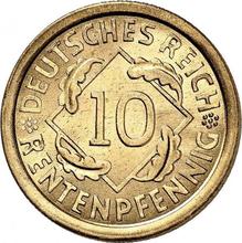 10 Rentenpfennig 1923 F  