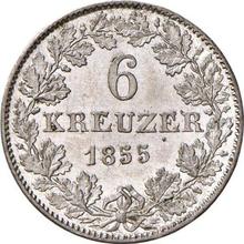 6 Kreuzer 1855   