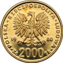 2000 Zlotych 1980 MW   "Bolesław I der Tapfere" (Probe)