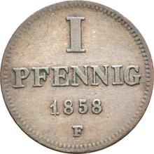 1 Pfennig 1858  F 