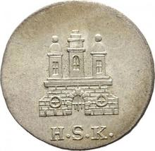 Shilling 1823  H.S.K. 