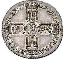 Sixpence 1701    "Third laureate bust"