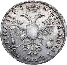 Poltina (1/2 Rubel) 1723    "Porträt im Bergmannsmantel"