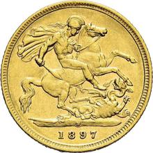 1/2 Sovereign 1897 S   "Schleierkopf"