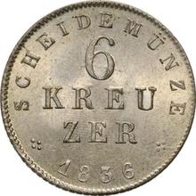 6 Kreuzer 1836   