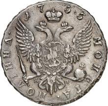 Poltina 1755 СПБ ЯI  "Portrait by B. Scott"