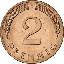 2 Pfennig 1983 D  