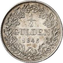 1/2 guldena 1845  D 