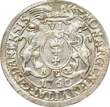 6 Groszy (Szostak) 1760  REOE  "Danzig"