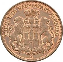 2 Mark 1876 J   "Hamburg"