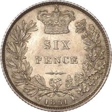 6 Pence 1851   