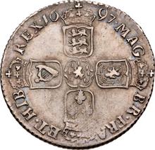 Shilling 1697 N   "First laureated bust"