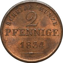 2 Pfennig 1834   