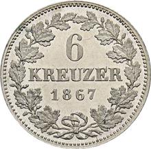 6 Kreuzer 1867   