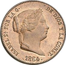 25 Céntimos de real 1864 Ba  