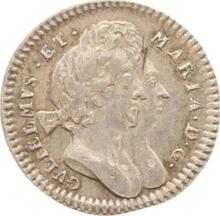 Fourpence (Groat) 1693    "Second busts"