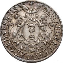 Ort (18 Groszy) 1758    "Danzig"