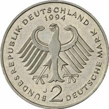 2 marki 1994 J   "Franz Josef Strauss"