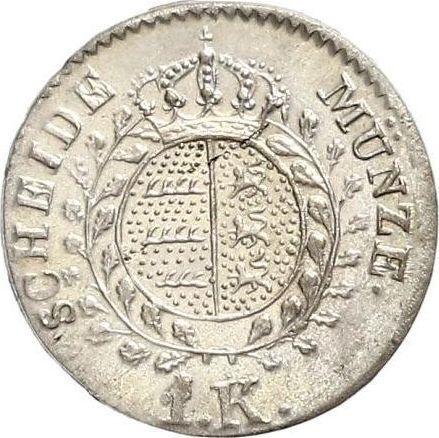 Rewers monety - 1 krajcar 1836 W - cena srebrnej monety - Wirtembergia, Wilhelm I