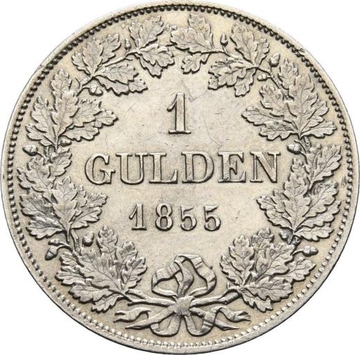 Revers Gulden 1855 "Typ 1855-1856" - Silbermünze Wert - Nassau, Adolph