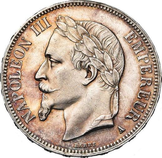 Obverse 5 Francs 1868 A "Type 1861-1870" - Silver Coin Value - France, Napoleon III