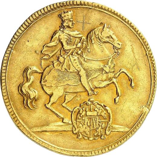 Obverse 4 Ducat 1711 ILH "Vikariat" - Gold Coin Value - Poland, Augustus II