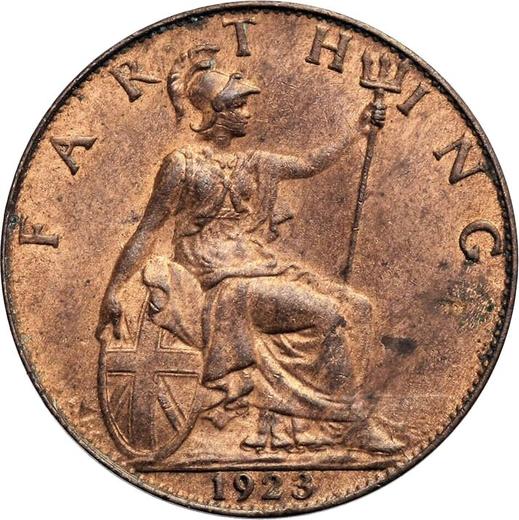 Revers 1 Farthing 1923 - Münze Wert - Großbritannien, Georg V