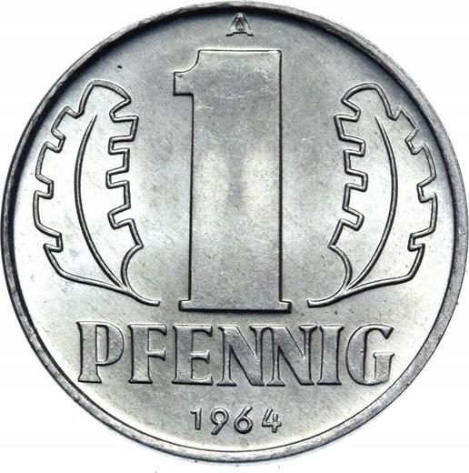 Obverse 1 Pfennig 1964 A -  Coin Value - Germany, GDR