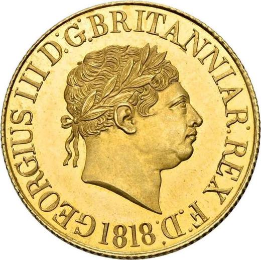 Obverse Sovereign 1818 - Gold Coin Value - United Kingdom, George III