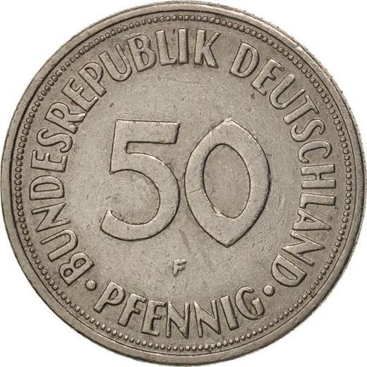 Anverso 50 Pfennige 1968 F - valor de la moneda  - Alemania, RFA