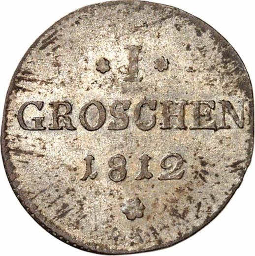 Reverse Groschen 1812 - Silver Coin Value - Schwarzburg-Rudolstadt, Friedrich Günther