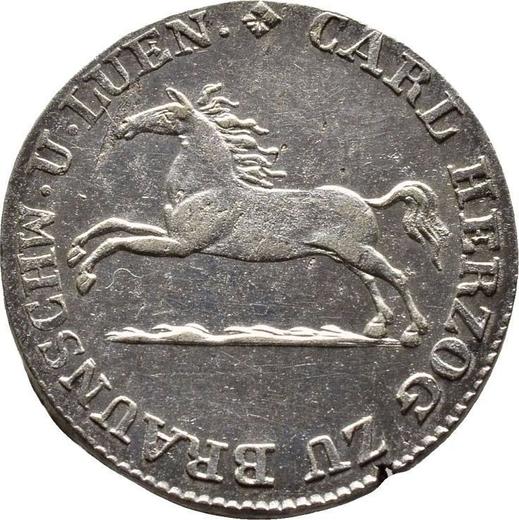 Awers monety - 1/12 talara 1826 CvC - cena srebrnej monety - Brunszwik-Wolfenbüttel, Karol II