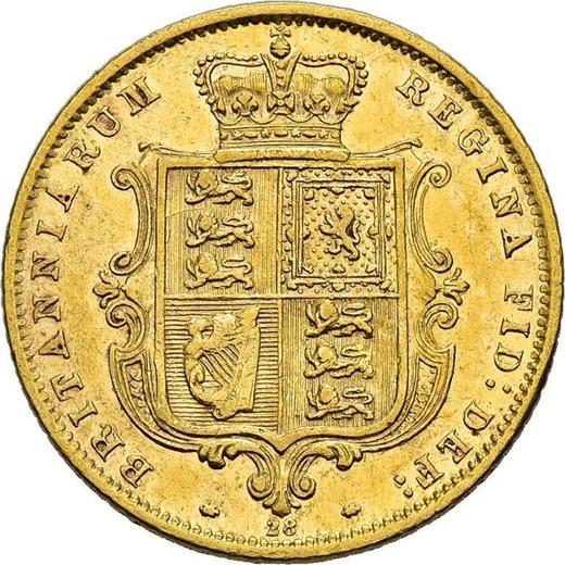 Reverse Half Sovereign 1872 - Gold Coin Value - United Kingdom, Victoria