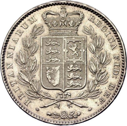 Revers 1 Krone 1845 W. WYON - Silbermünze Wert - Großbritannien, Victoria