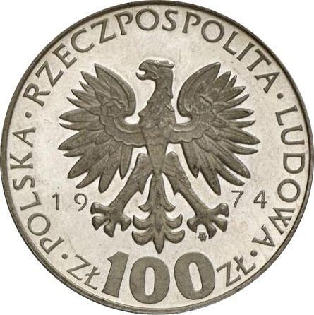 Avers Probe 100 Zlotych 1974 MW "Marie Skłodowska-Curie" Silber - Silbermünze Wert - Polen, Volksrepublik Polen