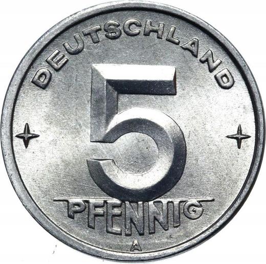 Obverse 5 Pfennig 1949 A -  Coin Value - Germany, GDR