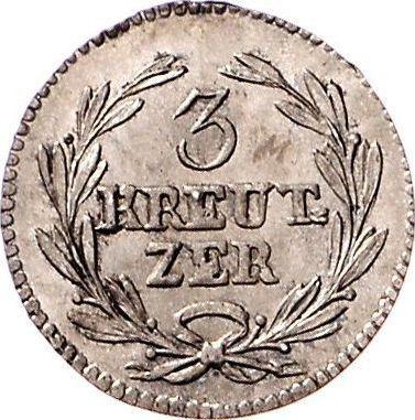 Reverse 3 Kreuzer 1815 - Silver Coin Value - Baden, Charles Louis Frederick