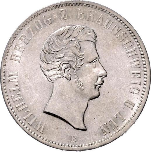 Obverse Thaler 1853 B - Silver Coin Value - Brunswick-Wolfenbüttel, William