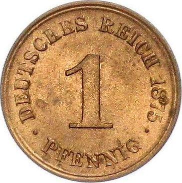 Obverse 1 Pfennig 1875 J "Type 1873-1889" - Coin Value - Germany, German Empire