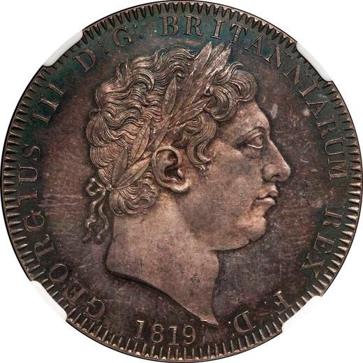 Obverse Crown 1819 Plain edge - Silver Coin Value - United Kingdom, George III