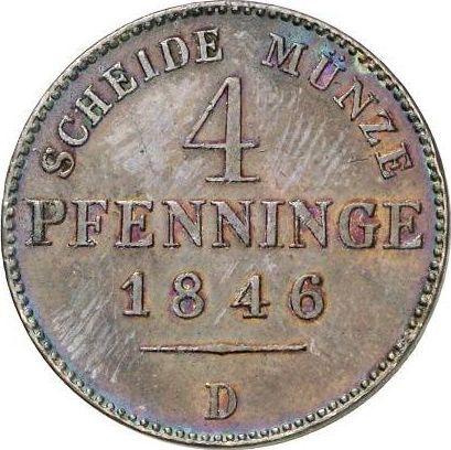 Reverse 4 Pfennig 1846 D - Coin Value - Prussia, Frederick William IV