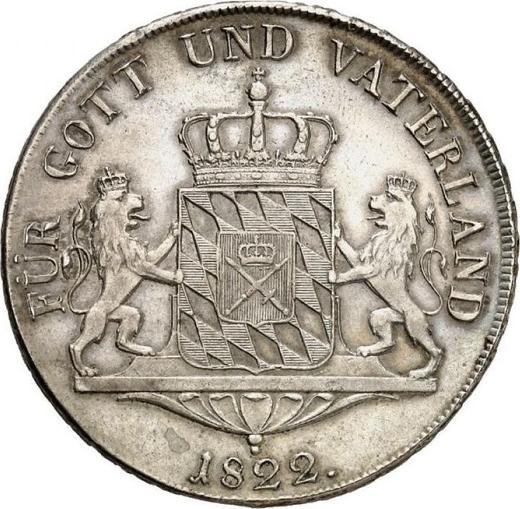 Revers Taler 1822 "Typ 1807-1825" - Silbermünze Wert - Bayern, Maximilian I